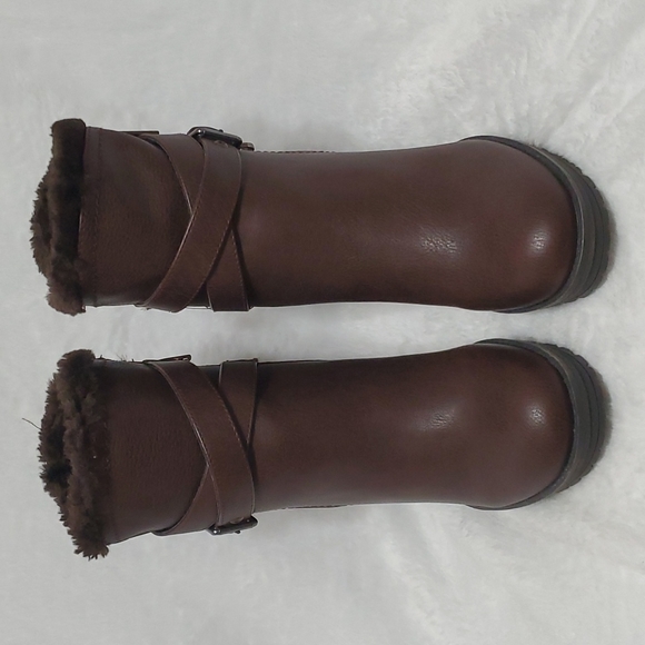 GUESS Dark brown Heeled Ankle Booties 7M (Ss39) - Picture 2 of 10